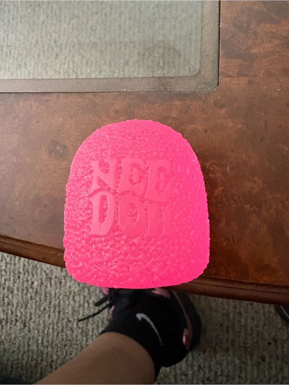 Nee Doh pink gum drop